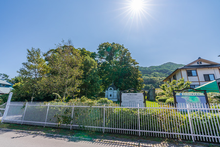 Hokkaido scenery in summer, Foreigners' Cemeteryのeditorial素材