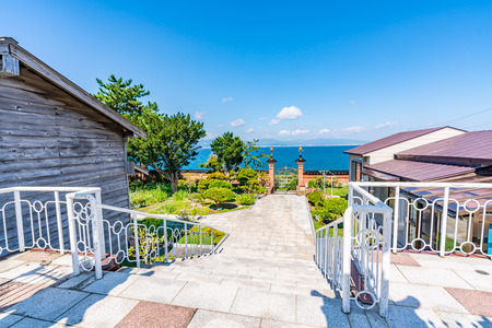 Hokkaido scenery in summer, Foreigners' Cemeteryのeditorial素材