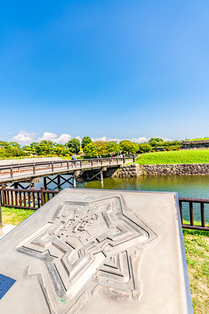 Hokkaido scenery in summer, Goryokaku Parkのeditorial素材