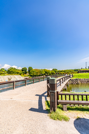 Hokkaido scenery in summer, Goryokaku Parkのeditorial素材