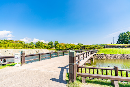 Hokkaido scenery in summer, Goryokaku Parkのeditorial素材