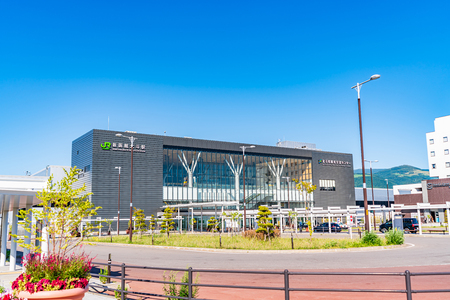 Scenery around Shin-Hakodate Hokuto Station of Hokkaido Shinkansenのeditorial素材