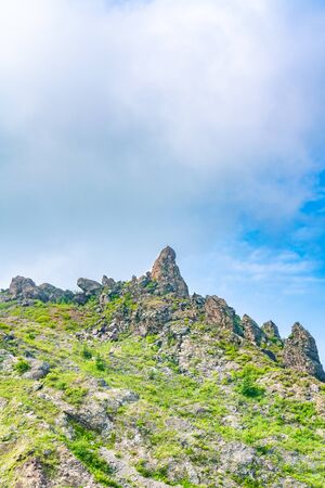 Hokkaido, Shikotsu Toya National Park, The Summit of Mt. Usuの写真素材