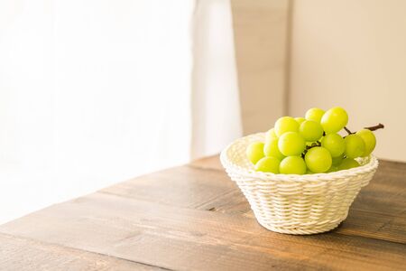 Fruit on the Window (grapes)の写真素材