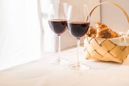 Red wine/Glass wineの写真素材