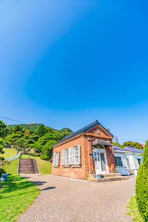 Hokkaido Summer, Guardhouse of Motomachi Water Distribution Stationのeditorial素材