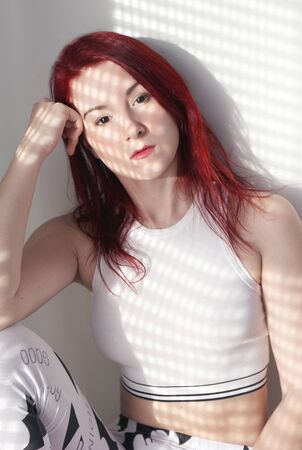 The young redhead womanの写真素材