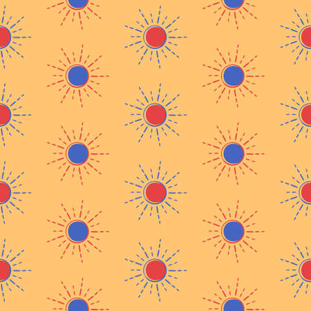 Abstract hand-drawn seamless pattern