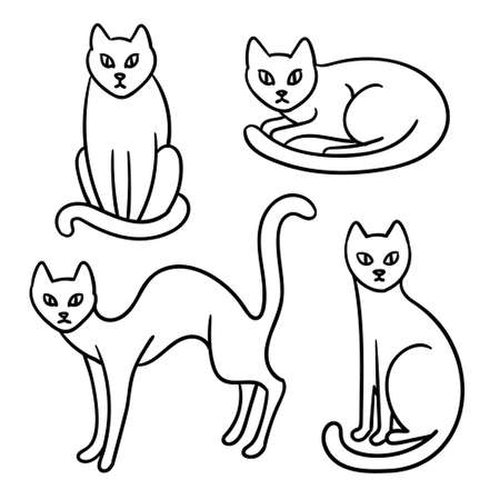 Cat doodlesのイラスト素材