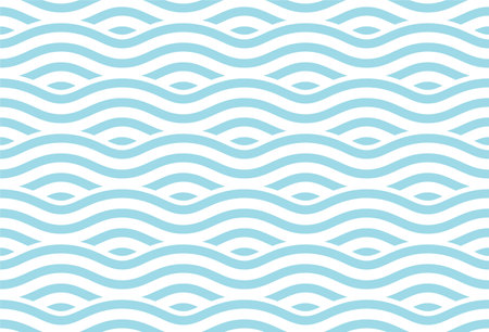 Seamless pattern with wavesのイラスト素材