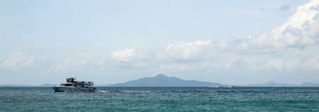 Coastline of Krabi Province, Thailand. Taken from Bamboo Island, the Andaman Seaの写真素材