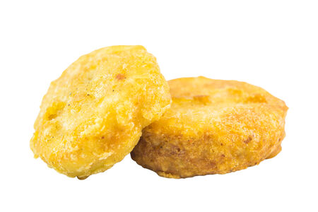 a lot of crispy chicken nuggetsの写真素材