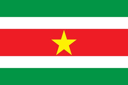 Flag of Surinameのイラスト素材
