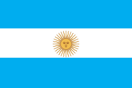 Flags of argentinaのイラスト素材