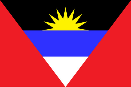 Flag of Antigua and Barbudaのイラスト素材