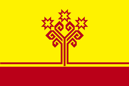Flag of chuvashiaのイラスト素材