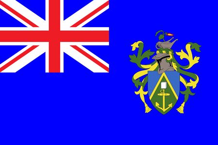 Flag of pitcairn islandsのイラスト素材