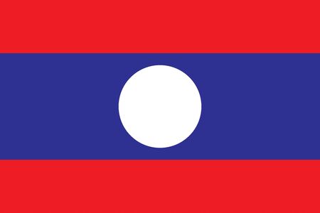 Flag of Laosのイラスト素材