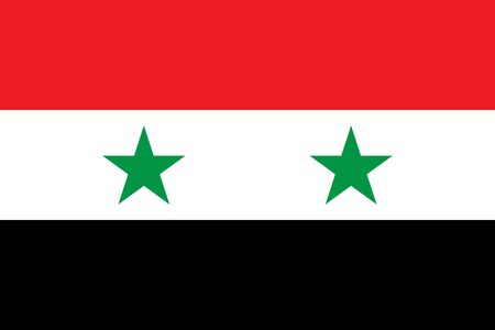 Flag of Syriaのイラスト素材