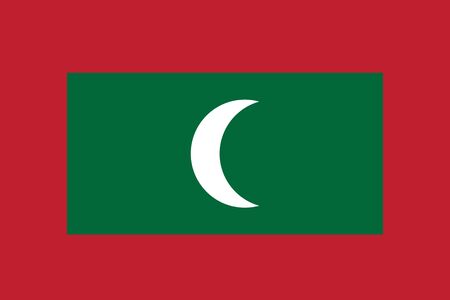 Flag of Maldivesのイラスト素材