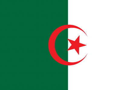 Flag of Algeriaのイラスト素材