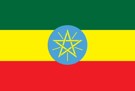 Flag of ethiopiaのイラスト素材