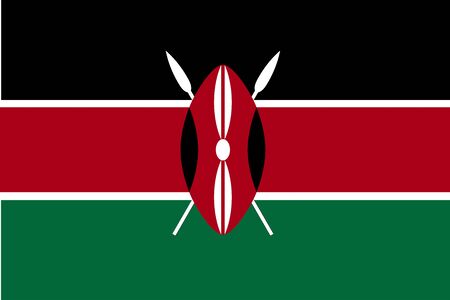Flag of Kenyaのイラスト素材