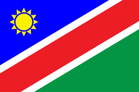 Flag of Namibiaのイラスト素材