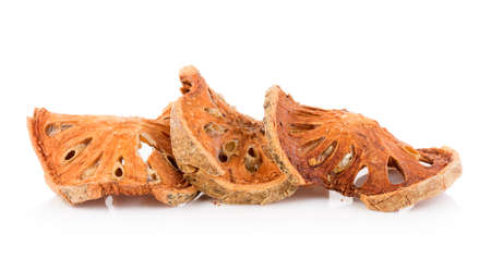 Dried quince isolated on white background