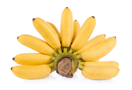 banana isolated on white backgroundの写真素材