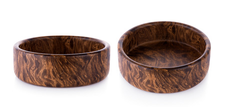 wooden plate isolated on white backgroundの写真素材