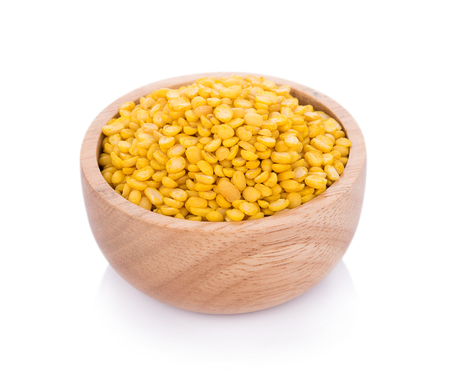 peeled split mung bean backgroundの写真素材