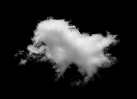 Clouds on black backgroundの写真素材