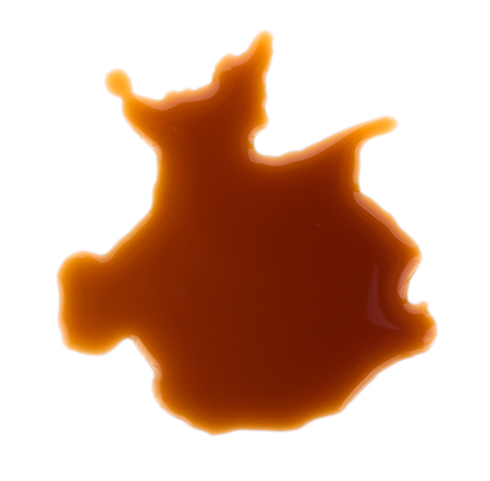 soy sauce isolated on white backgroundの写真素材
