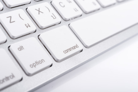 Close up of keyboard of a modern laptop
