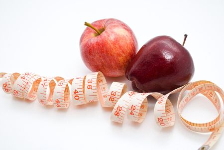 Measurement of Apples - dietの写真素材