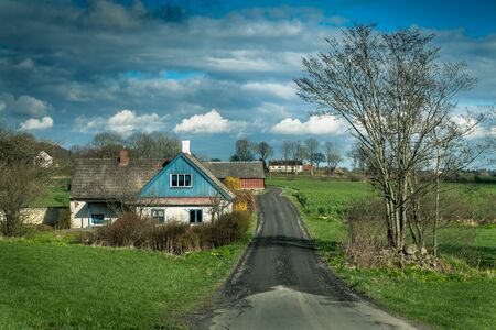 Beautiful landscape in Sk?ne, Swedenの写真素材