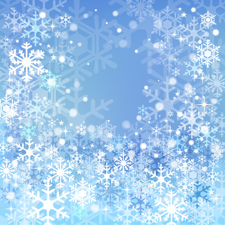 Blue snowflake background.File contains Gradient, Gradient mesh, Transparency, Clipping Masks.のイラスト素材