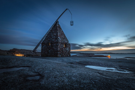 An old Norwegian lighthouseの写真素材