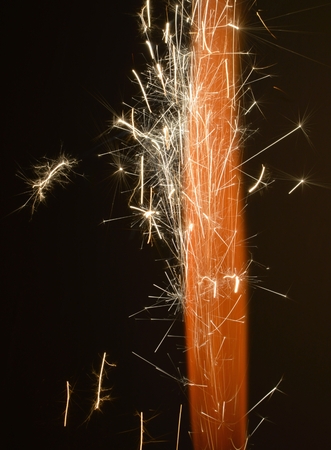 Detail view at sparkler