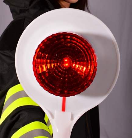 Fireman stop sign