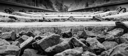 concrete sleepers in black and white on the way.