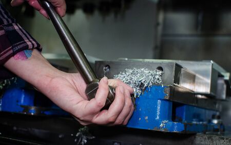 Metal saws for cnc machining and preparing a new product.