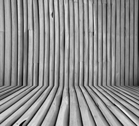 Wood perspective background for interiorの写真素材