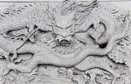 Marble carving in Chinese temple The temple open to the public to watch And allowed to take photos in the temple no restriction in copy or useの写真素材