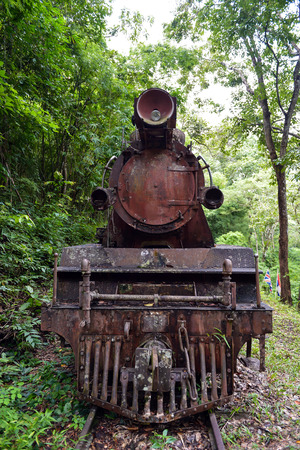 Rusty steam locomotive