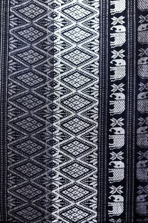 Texture of Thai silk pattern, Thailand textile styleの写真素材
