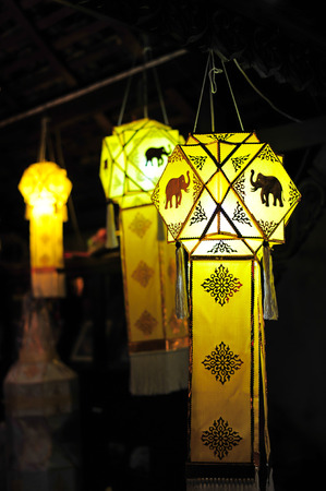 North Thailand lanterns styleの写真素材