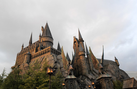 OSAKA, JAPAN - DECEMBER 16: The Wizarding World of Harry Potter in Adventure Island of Universal Studios , December 4, 2014 ,Osaka Japanのeditorial素材