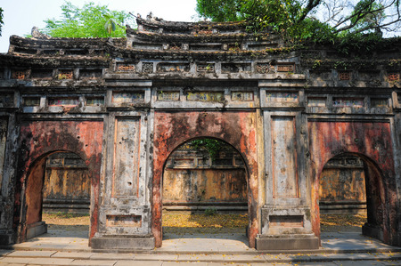 Hue Imperial City a purple Forbidden Cityの写真素材